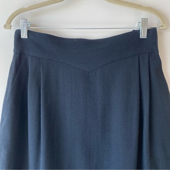 VTG Christian Dior Separates Wool Blazer and Skirt Suit Set Black Size 12 - Picture 12 of 16